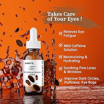 Amazon.com: Caffeine Solution 5% + EGCG For Face, 30ML